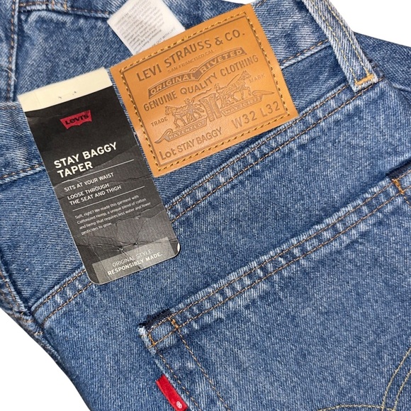 Levi’s Premium Skate Stay Baggy Taper Jean Love Games Blue - Picture 6 of 12